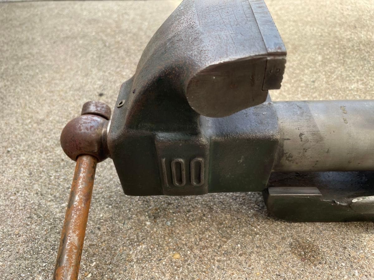 バイス 万力 100 DIY ナベヤ 日曜大工 金属加工